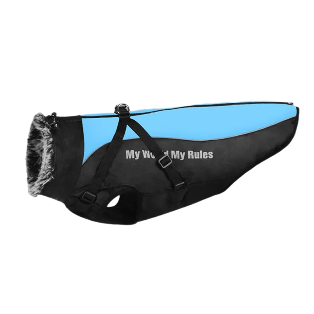 Insulated Fur Collar Dog Jacket