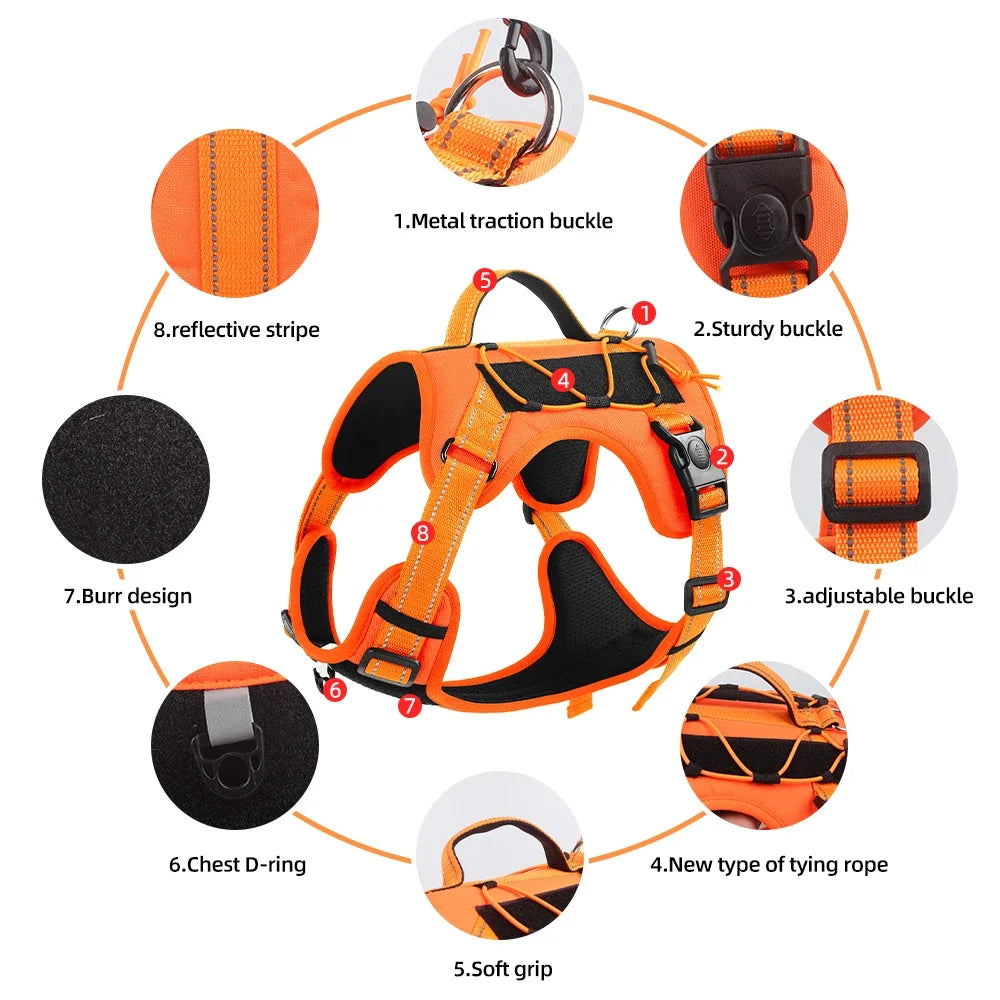 Adjustable Reflective No Pull Harness