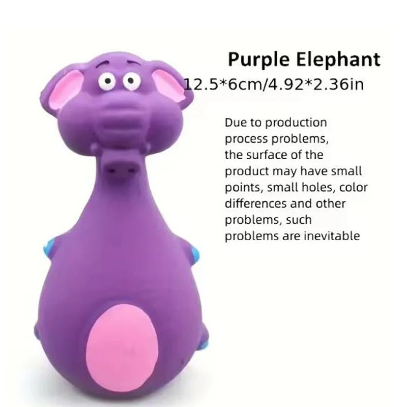 Squeaky Animal Shape Rubber Toy