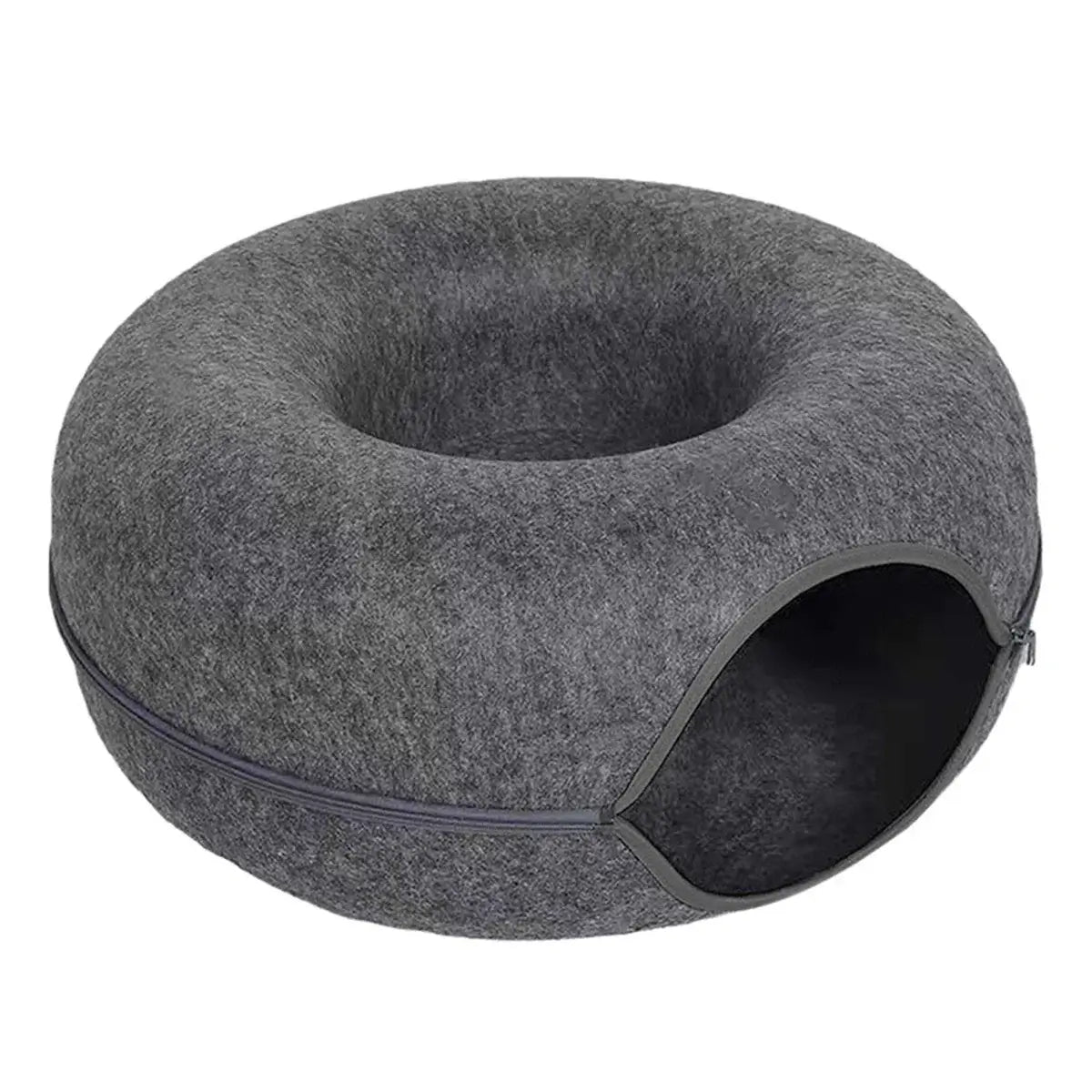 Wool Felt Donut Cat Tunnel