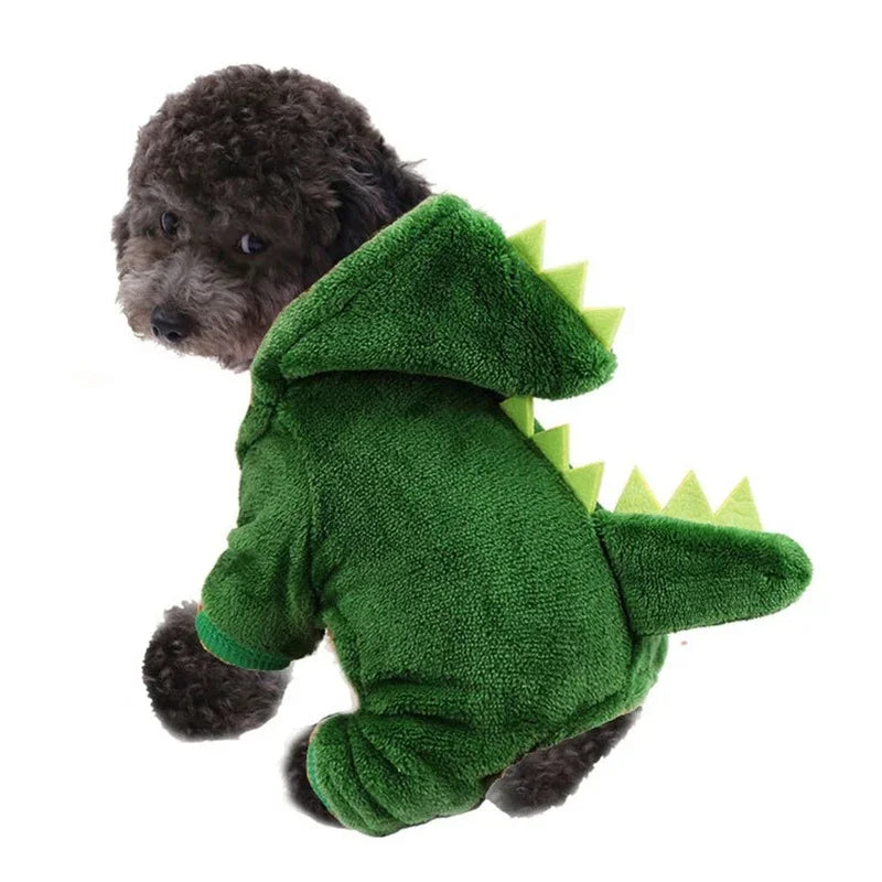Fleece Dinosaur Pet Costume Hoodie