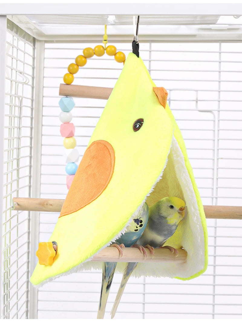 Hanging Plush Parrot Sleep Nest