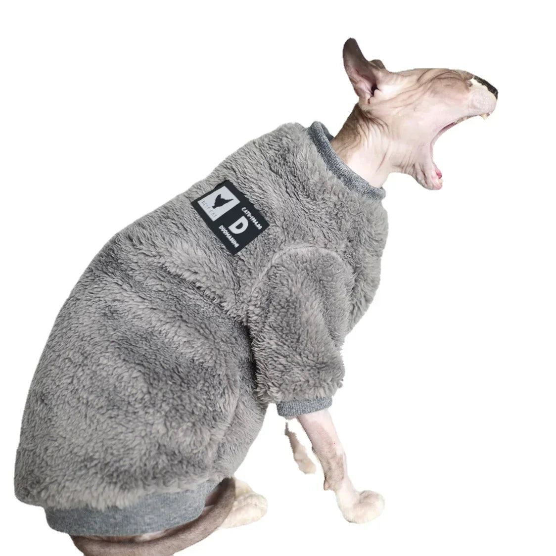 Fluffy Winter Sphynx Cat Jacket