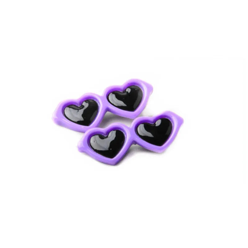 Heart Sunglasses Pet Hair Clips