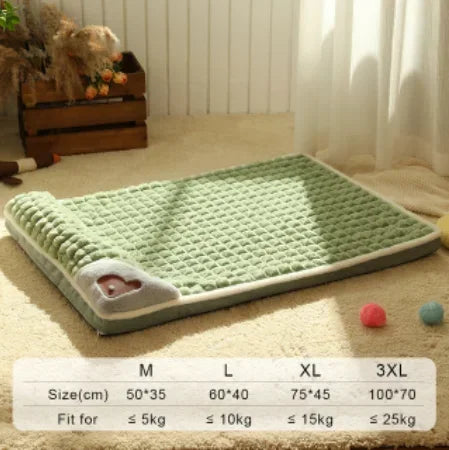 Washable Cotton Dog Bed Mat