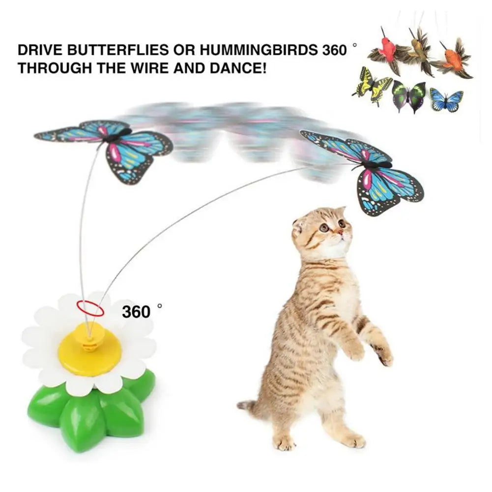 Rotating Butterfly Interactive Cat Toy