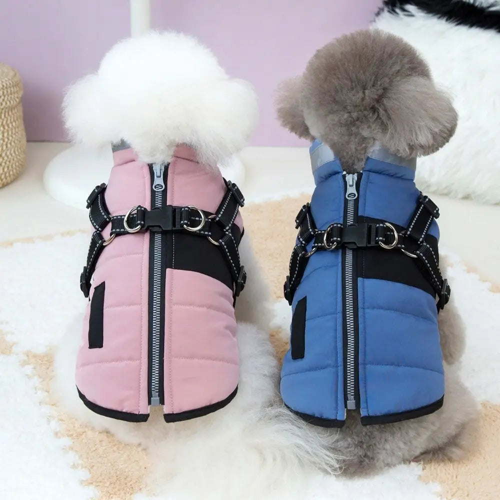 Reflective Waterproof Zipper Dog Jacket