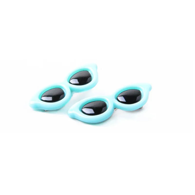Heart Sunglasses Pet Hair Clips