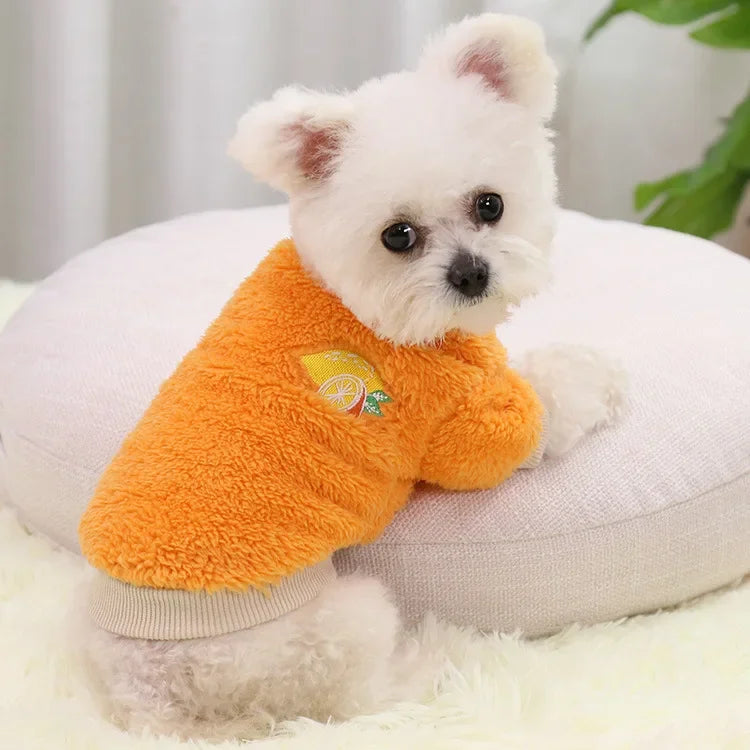 Printed Fleece Small Dog Hoodie