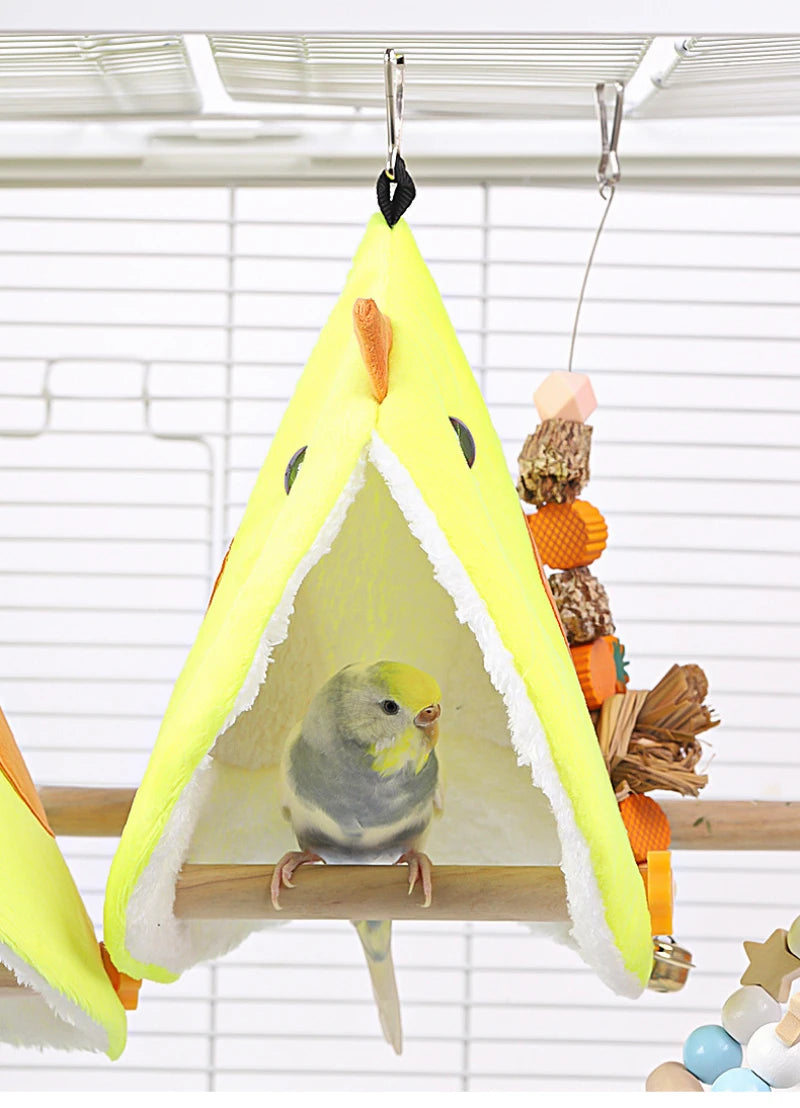 Hanging Plush Parrot Sleep Nest