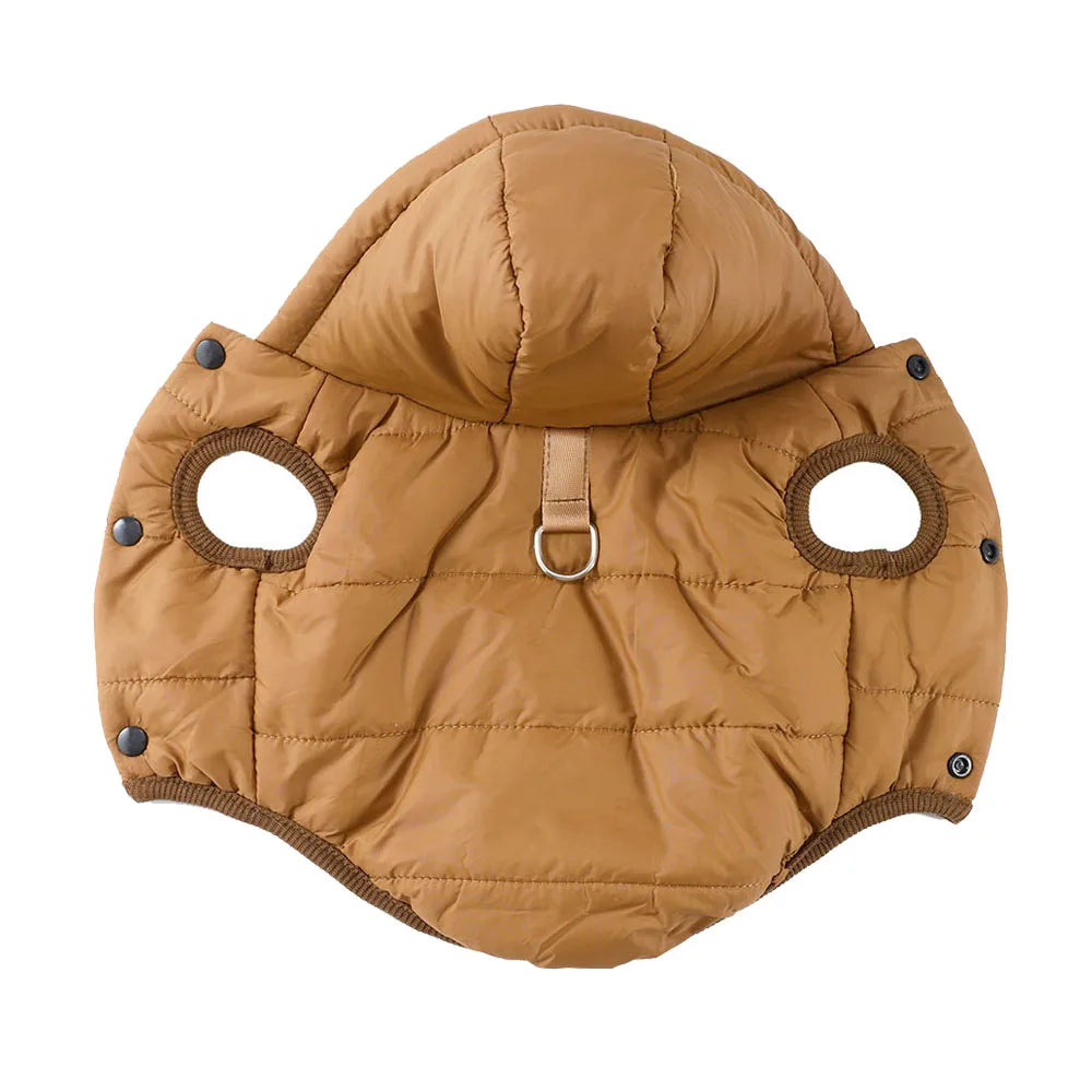 Hooded Fleece Waterproof Pet Jacket