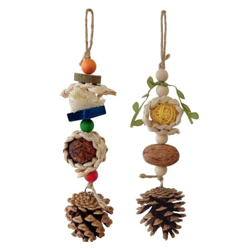 Pinecone Rope Parrot Chew Toy