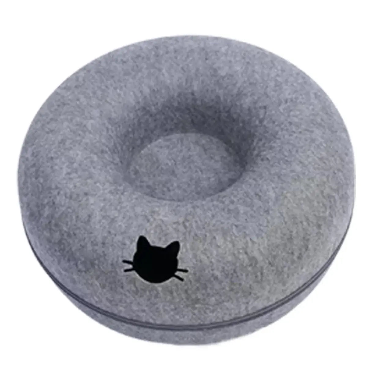 Wool Felt Donut Cat Tunnel