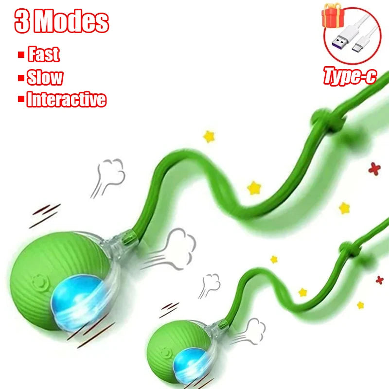 Rechargeable Rolling Cat Tail Ball