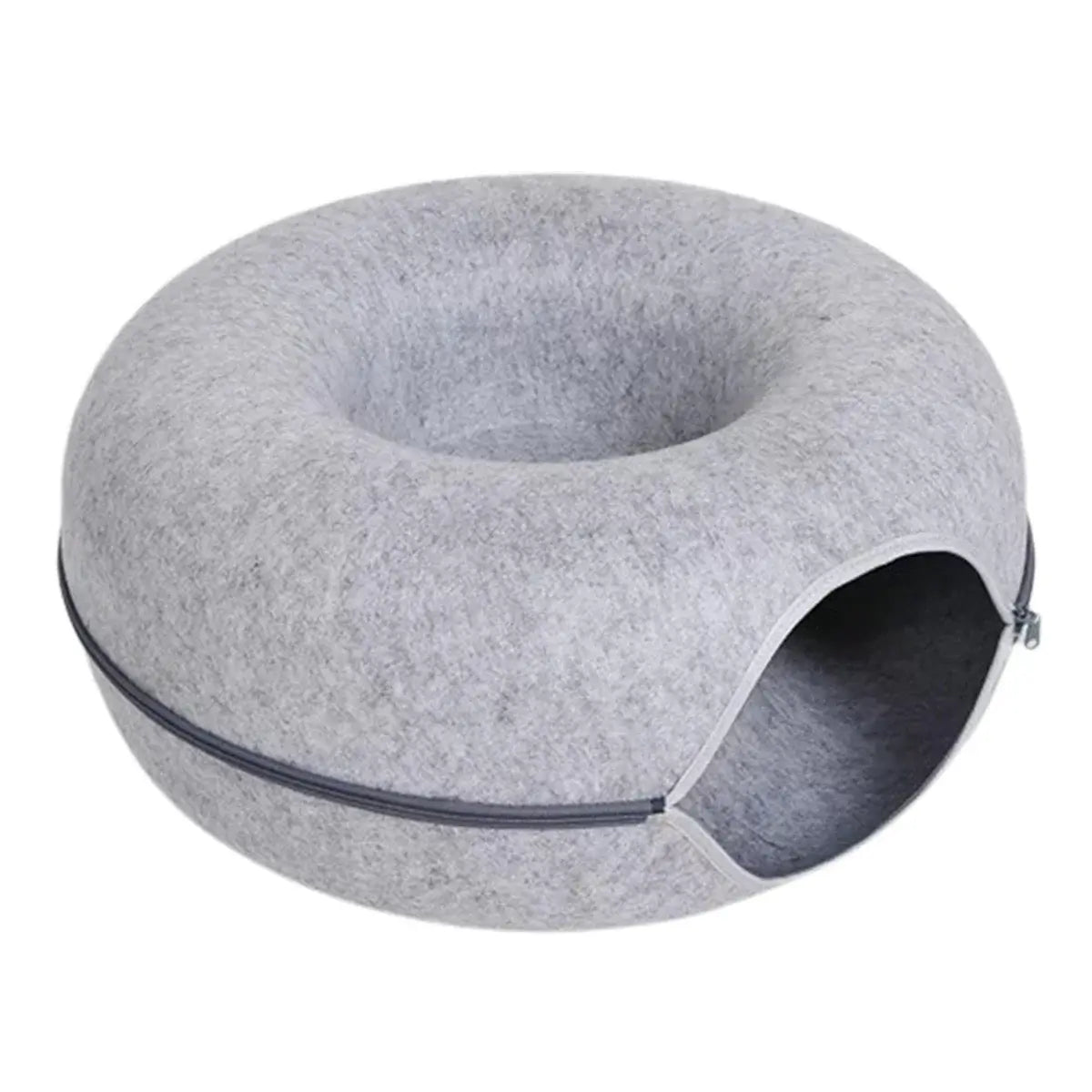 Wool Felt Donut Cat Tunnel