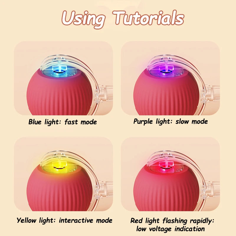 Rechargeable Rolling Cat Tail Ball