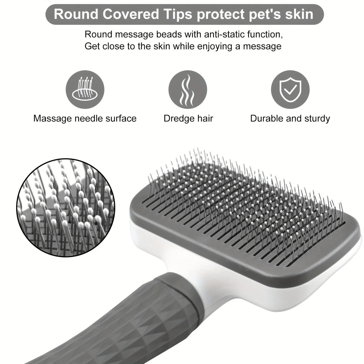 Self Cleaning Pet Slicker Brush