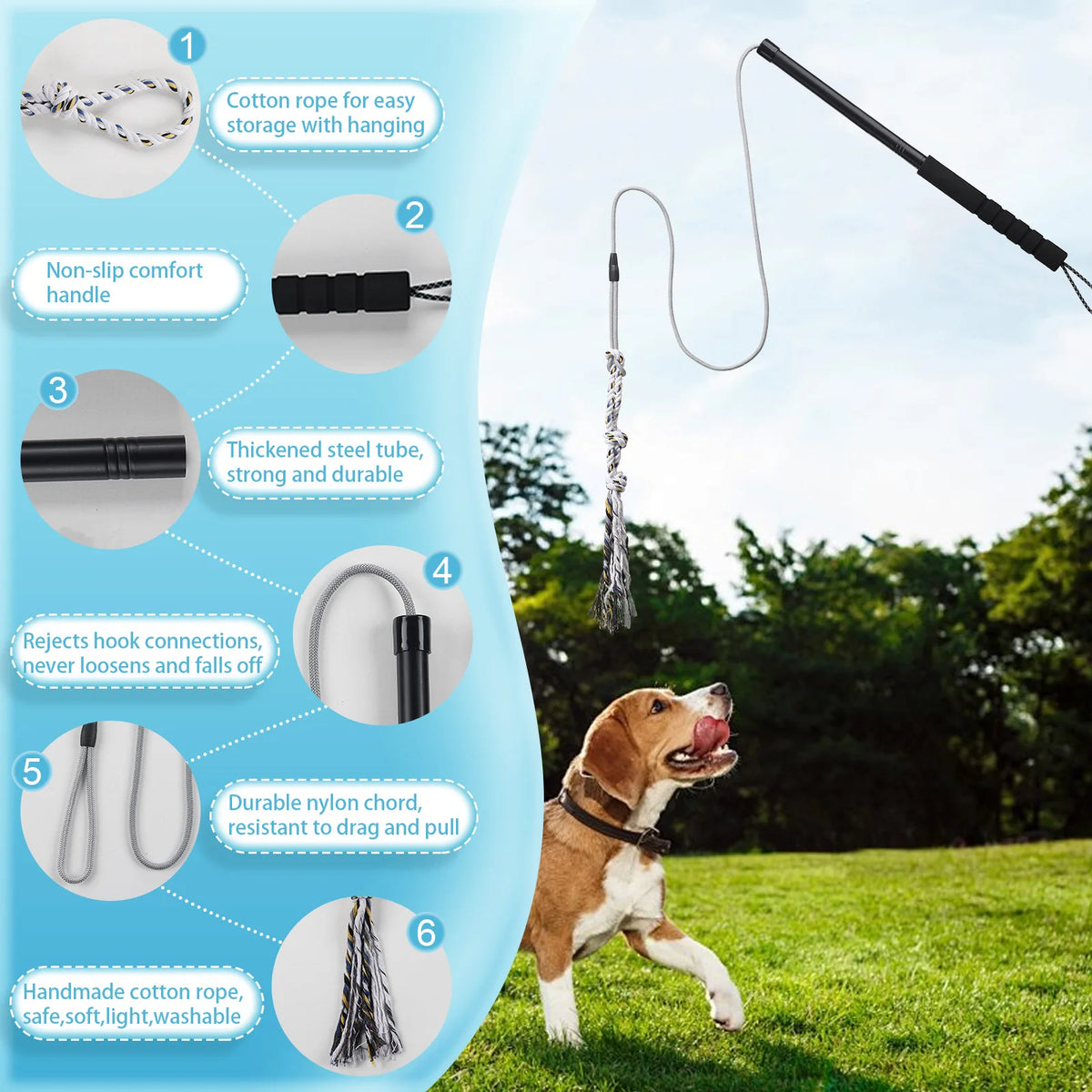 Interactive Dog Flirt Exercise Pole