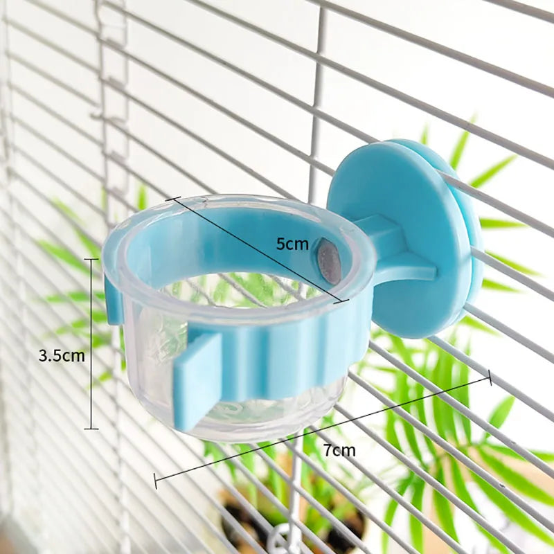 Detachable Parrot Cage Feeding Bowl