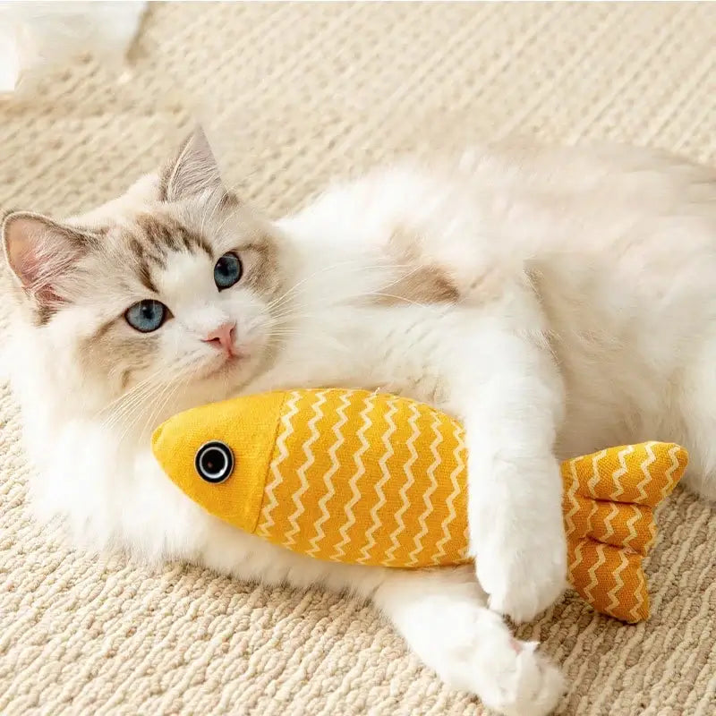 Fish Shaped Cat Kicker Toy