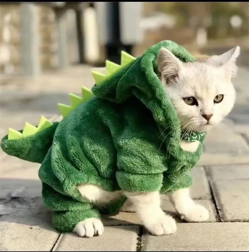 Fleece Dinosaur Pet Costume Hoodie
