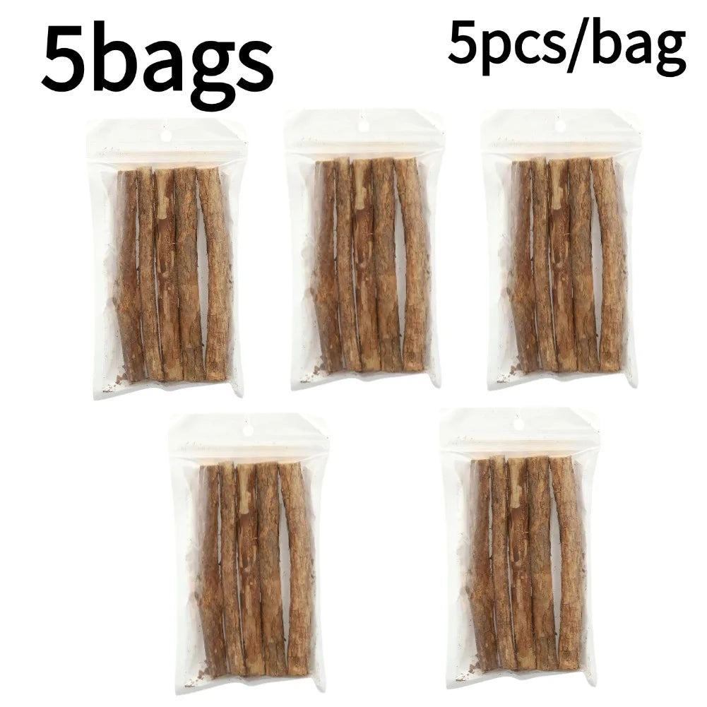 Natural Wooden Cat Chew Sticks