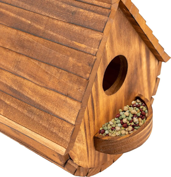 Wooden Hanging Garden Birdhouse Shelter