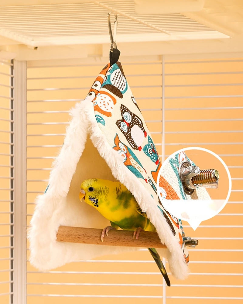Hanging Plush Parrot Sleep Nest