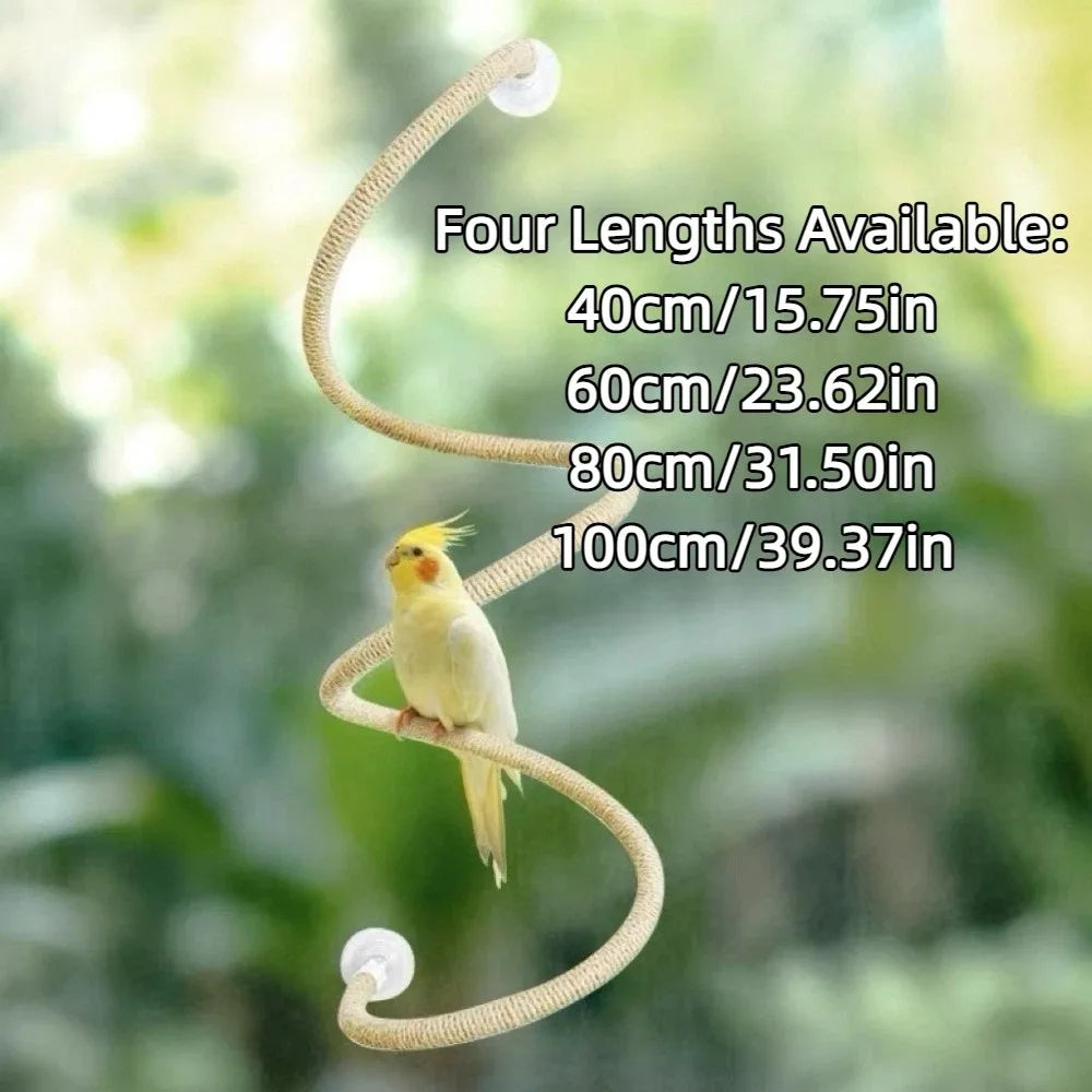 Flexible Linen Bird Climbing Perch