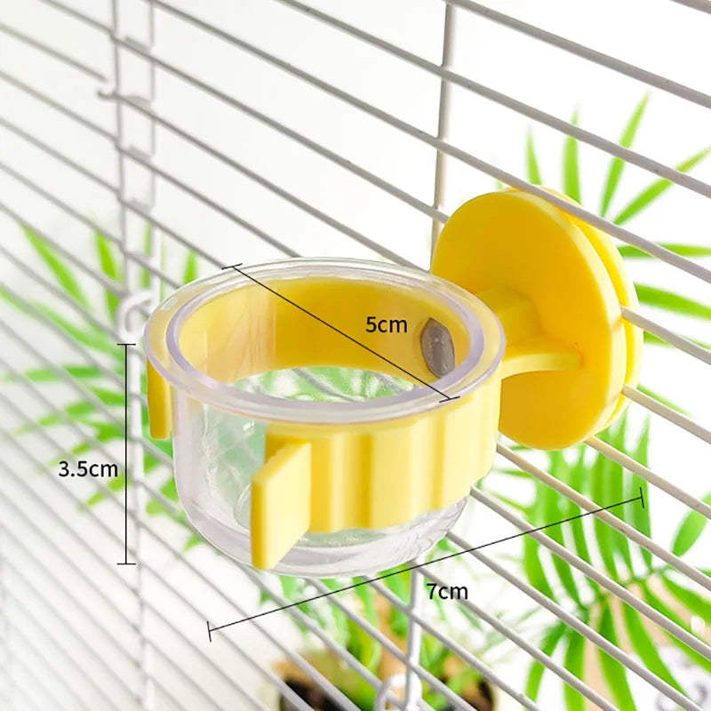 Detachable Parrot Cage Feeding Bowl