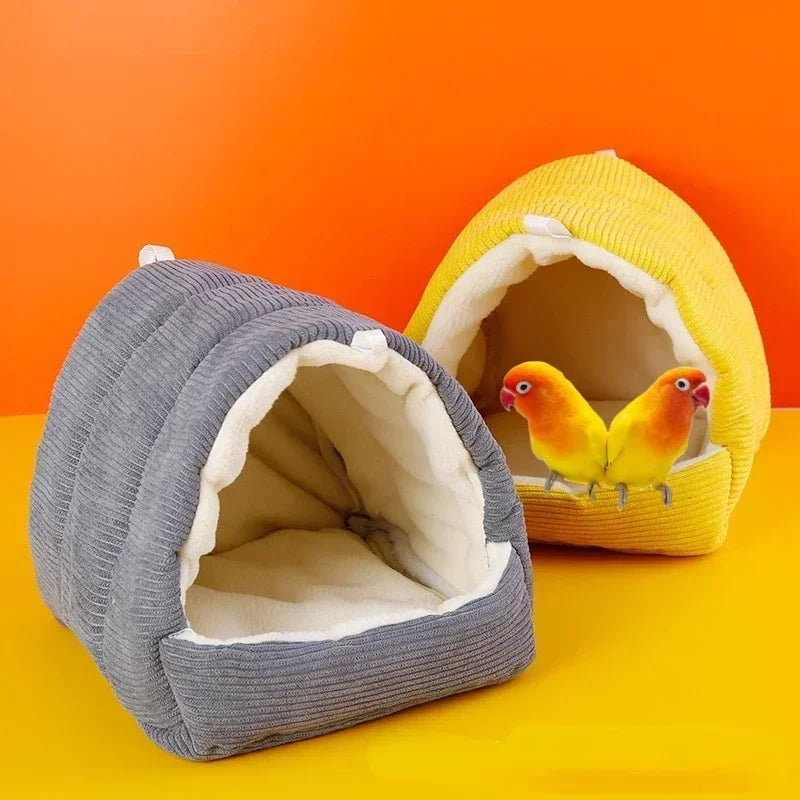 Warm Plush Bird Sleeping Hut