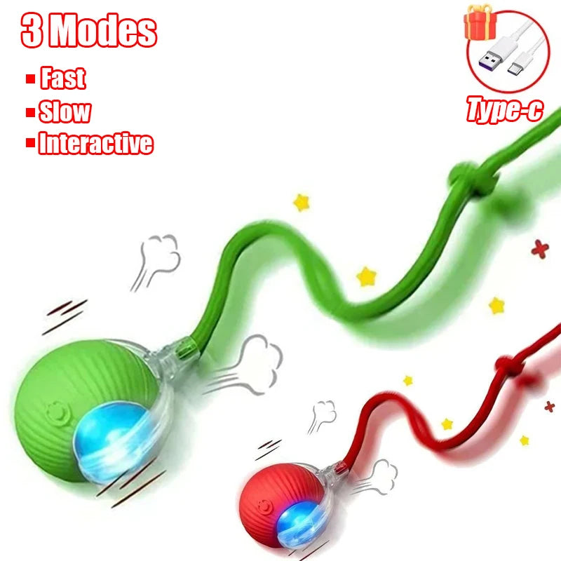 Rechargeable Rolling Cat Tail Ball