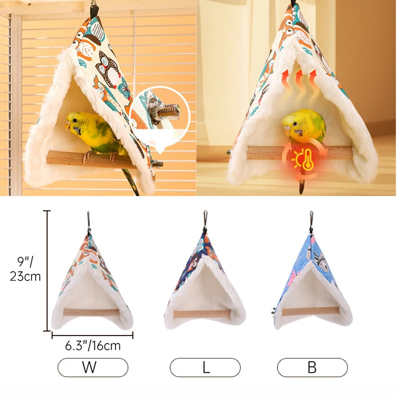 Hanging Plush Parrot Sleep Nest