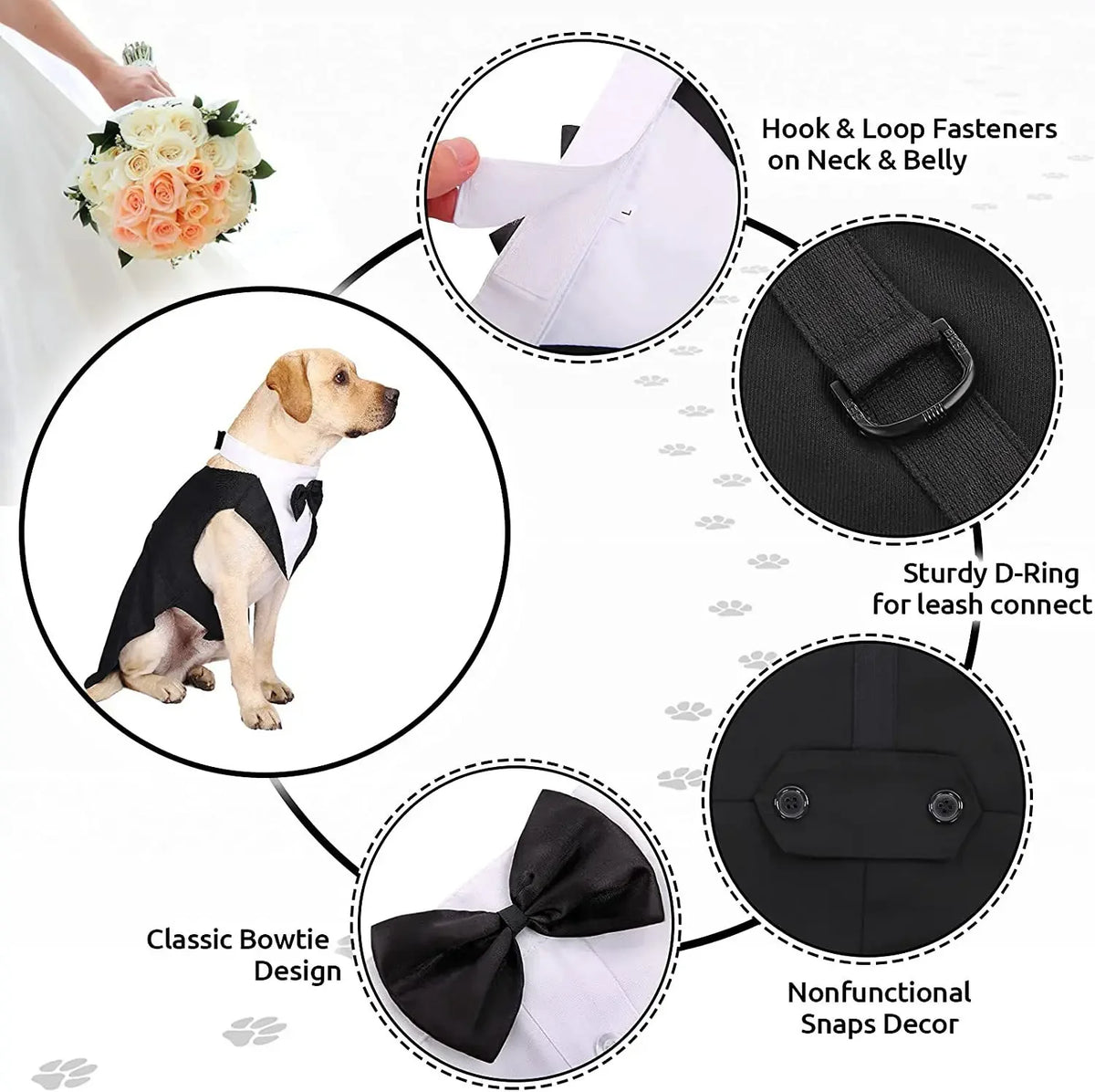 Formal Bow Tie Dog Tuxedo