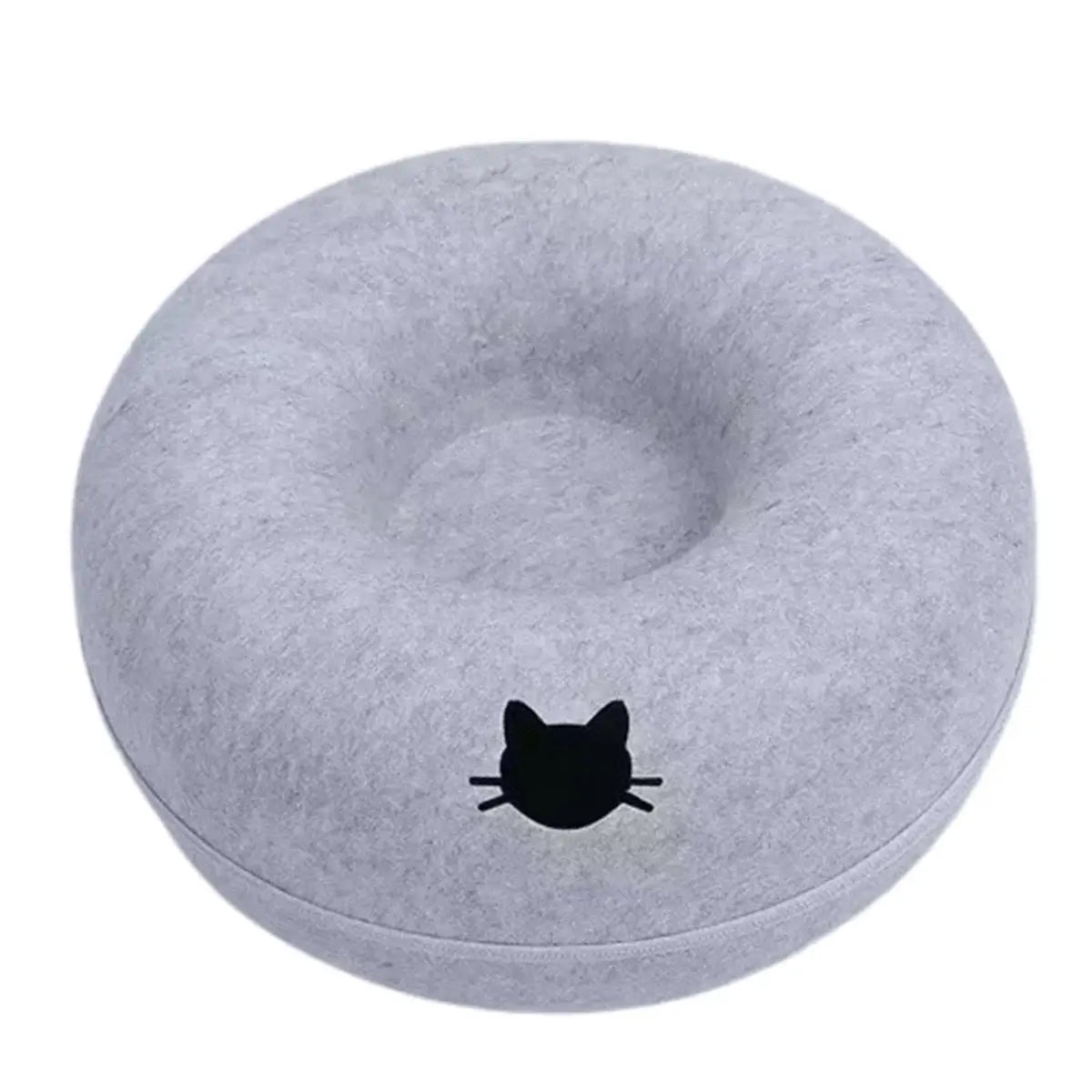 Wool Felt Donut Cat Tunnel