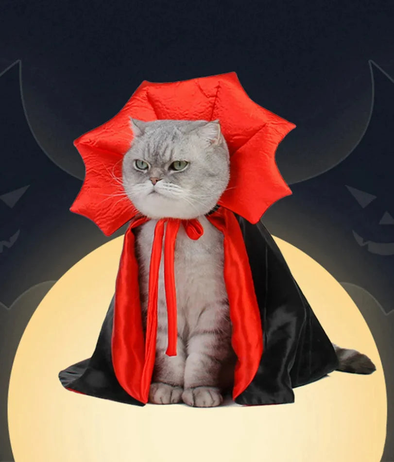 Vampire Cloak Halloween Pet Costume